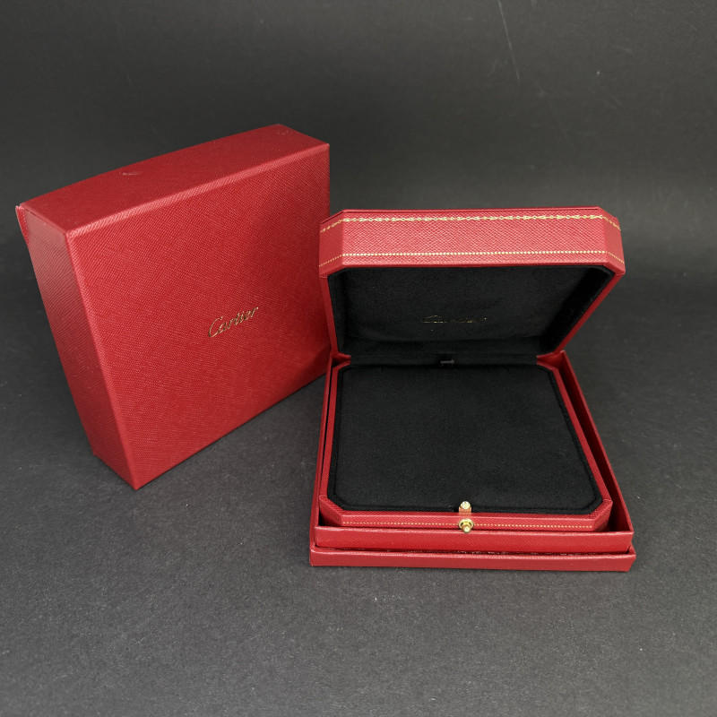 Cartier Original Red Jewelry Box for Necklace