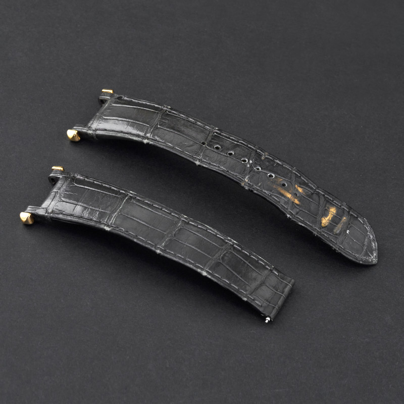 Cartier Original Grey Leather Strap (KDAHLM18)