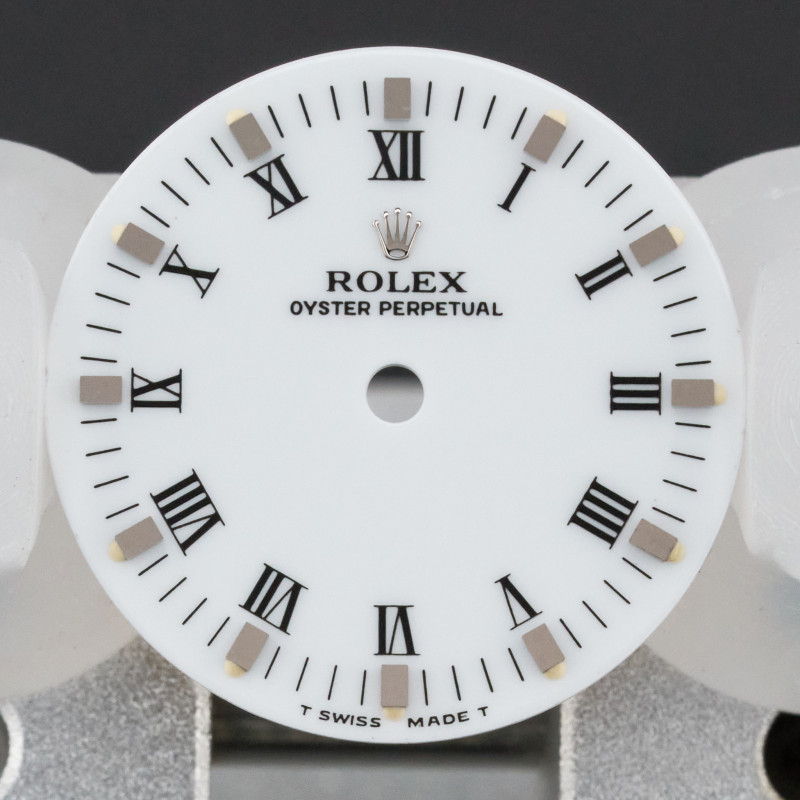 Rolex Oyster Perpetual, 77080, White Roman dial, T Swiss Made T