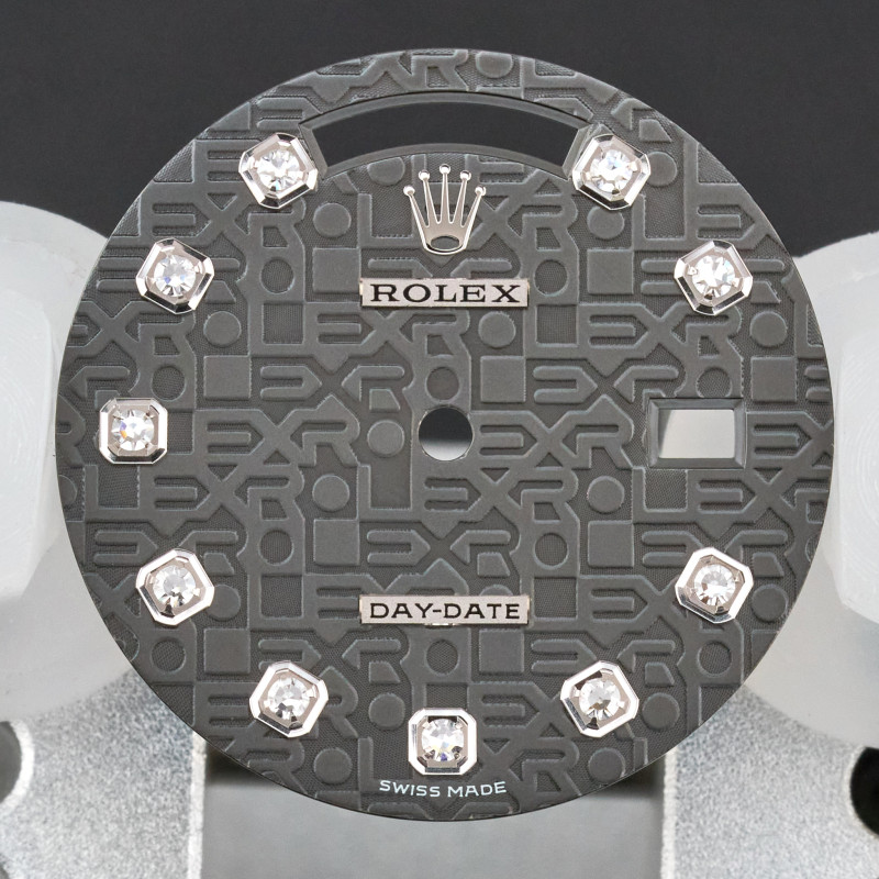 Rolex Day-Date, 18239/118239, Grey Jubilee Big Diamond dial, Swiss Made