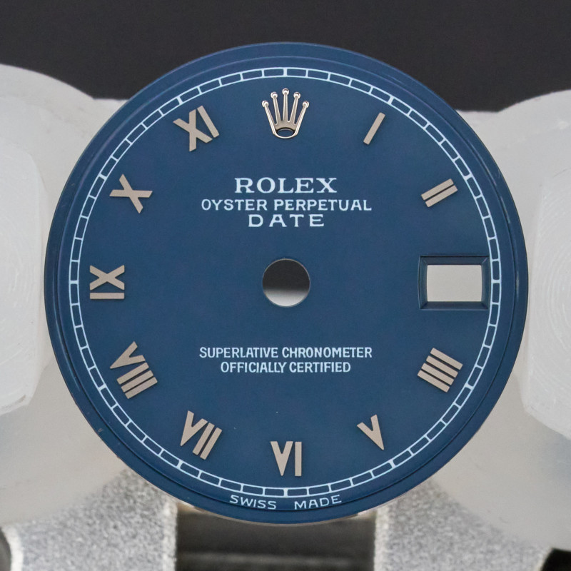 Rolex Oyster Perpetual Lady Date, 69160, Blue Roman dial, Swiss Made