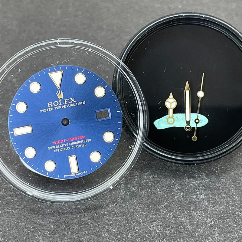 Rolex Original Yacht-Master 16628, 16623 Blue Dial, Swiss Made +Hands