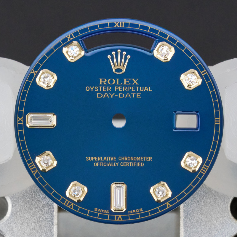 Rolex Day-Date, 18238/118238, Blue Big Diamond dial, Swiss Made