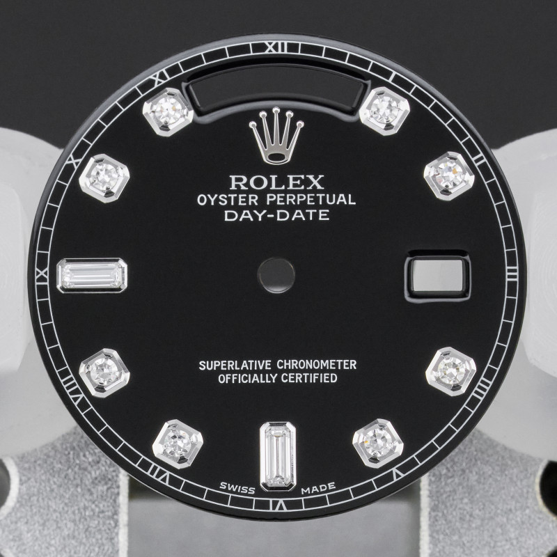 Rolex Day-Date, 18239/118239, Black Big Diamond dial, Swiss Made