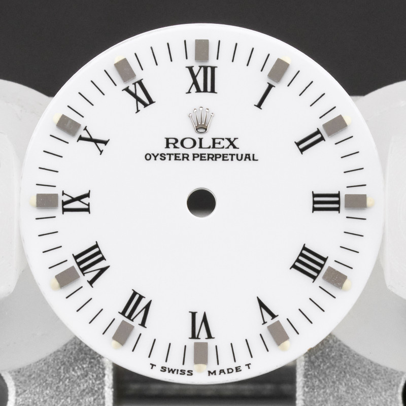 Rolex Oyster Perpetual, 77080, White Roman dial, T Swiss Made T