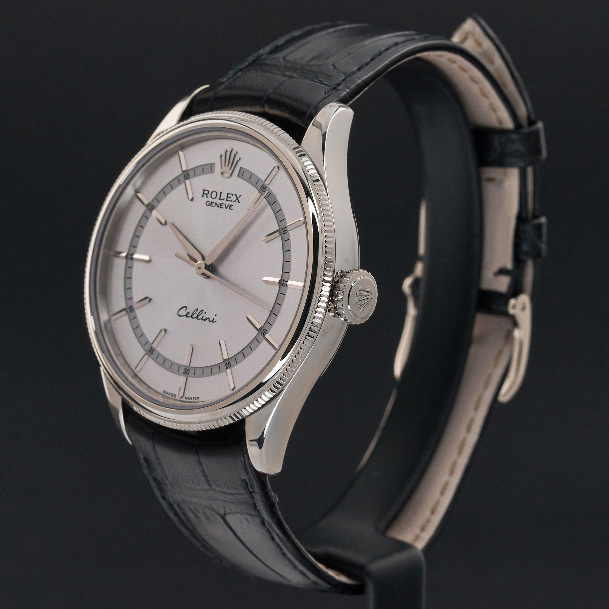 Rolex Cellini Time, 50509, 39mm, 2020, White gold, Grey dial, Fullset, 1y warranty