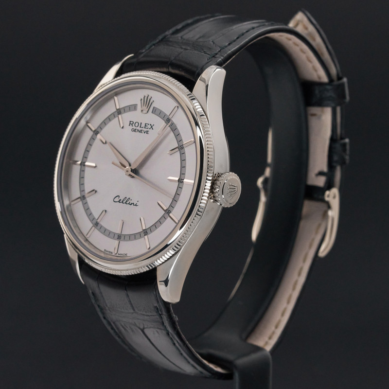 Rolex Cellini Time, 50509, 39mm, 2020, White gold, Grey dial, Fullset, 1y warranty