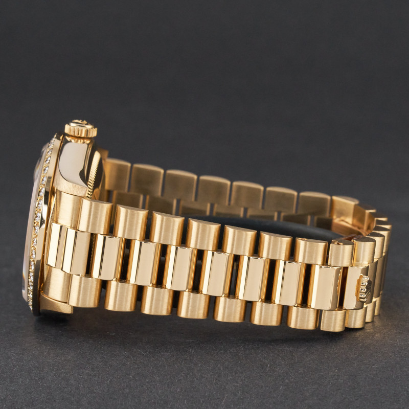 Rolex Day Date President, 18348, 36mm, 1995, Yellow gold, Champagne String Diamond dial, Fullset, 1y warranty
