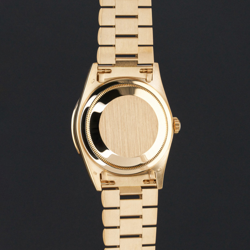Rolex Day Date President, 18348, 36mm, 1995, Yellow gold, Champagne String Diamond dial, Fullset, 1y warranty
