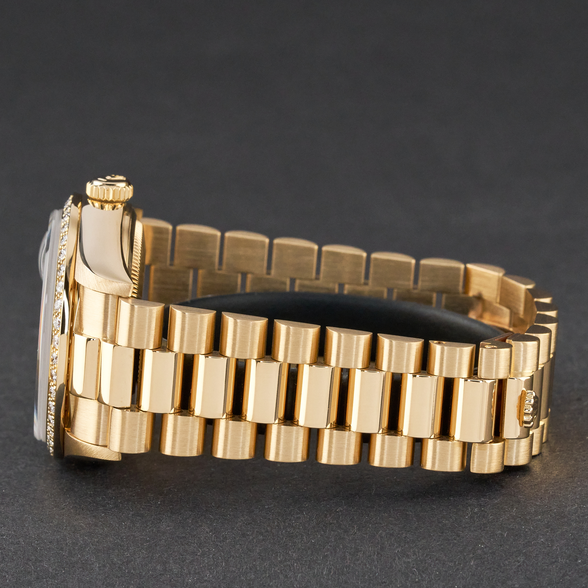 Rolex Day Date President, 18048, 36mm, 1986, Brown Vignette Small Diamond dial, Fullset, 1y warranty