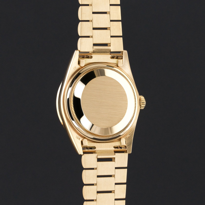 Rolex Day Date President, 18048, 36mm, 1986, Brown Vignette Small Diamond dial, Fullset, 1y warranty