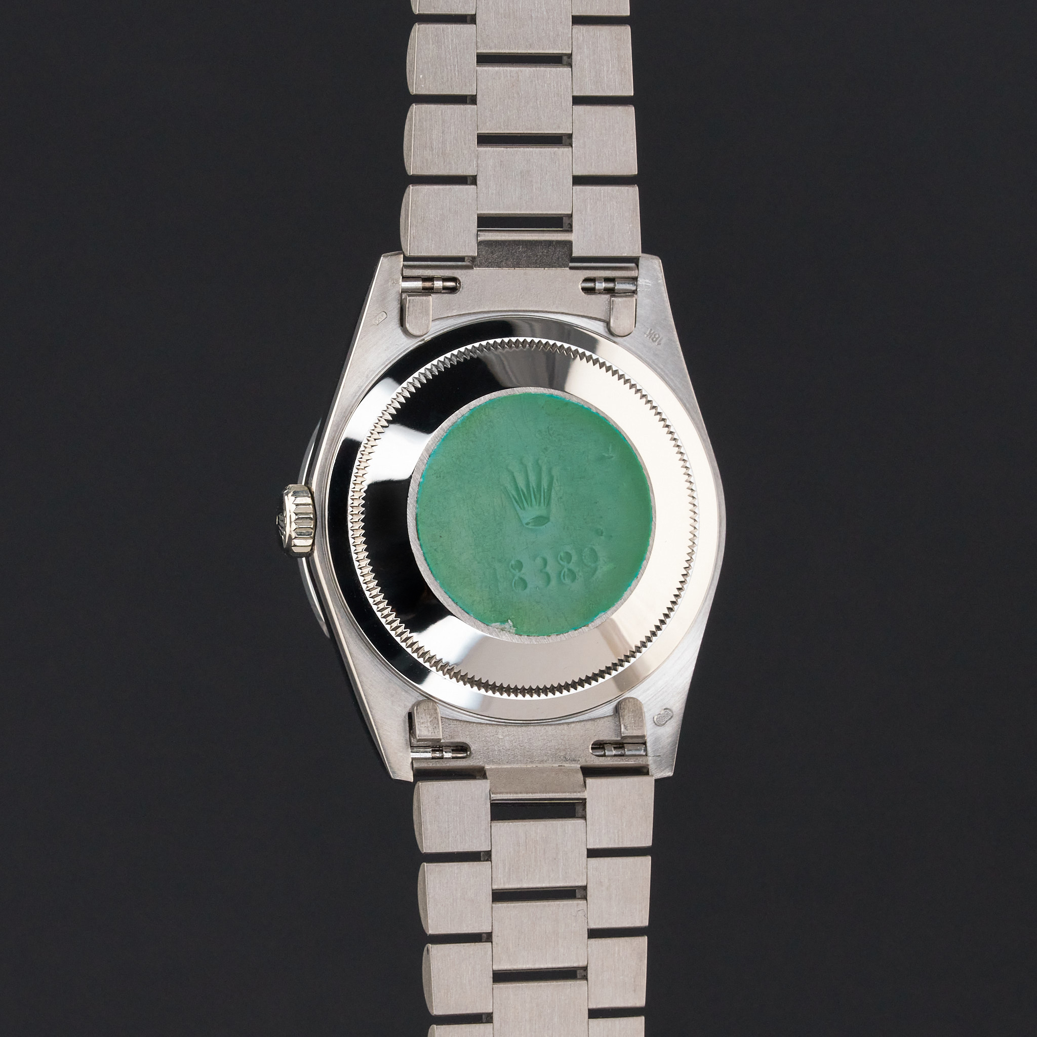 Rolex Day Date President, 18389, 36mm, 1995, White gold, Silver Myriad Diamond Arabic dial, Fullset, 1y warranty