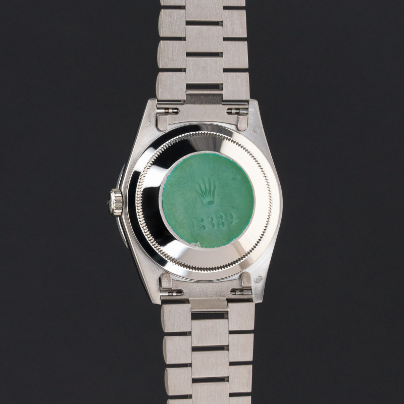 Rolex Day Date President, 18389, 36mm, 1995, White gold, Silver Myriad Diamond Arabic dial, Fullset, 1y warranty