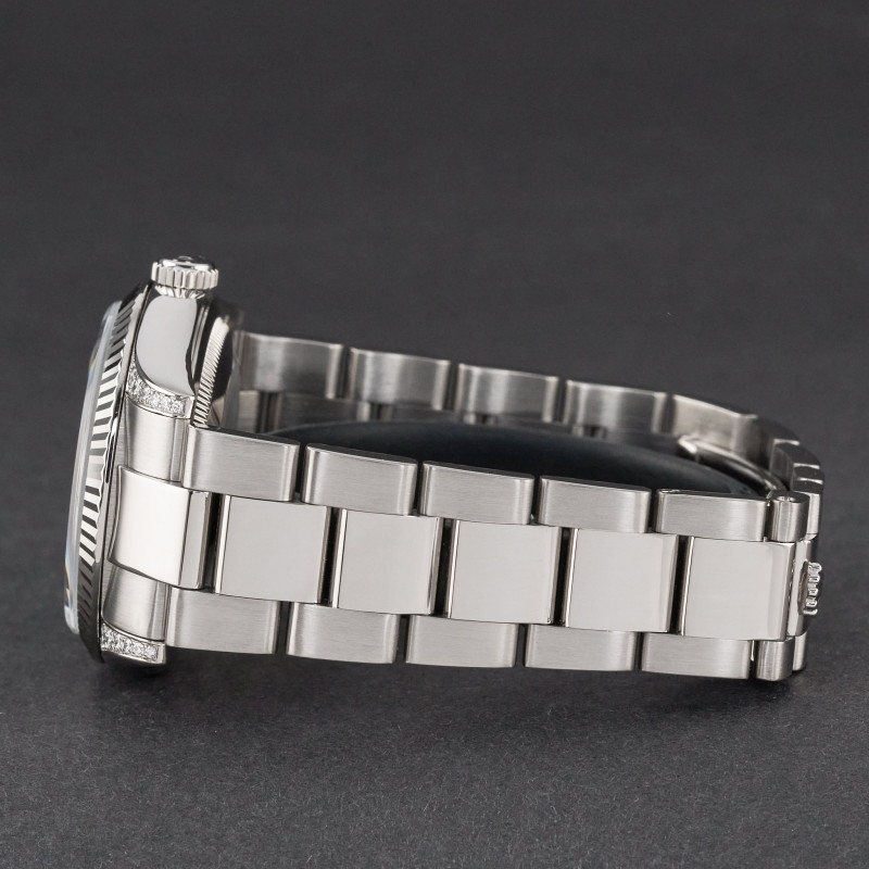 Rolex Day Date, 118339, 36mm, 2009, White gold, Black Diamond dial, Fullset, 1y warranty