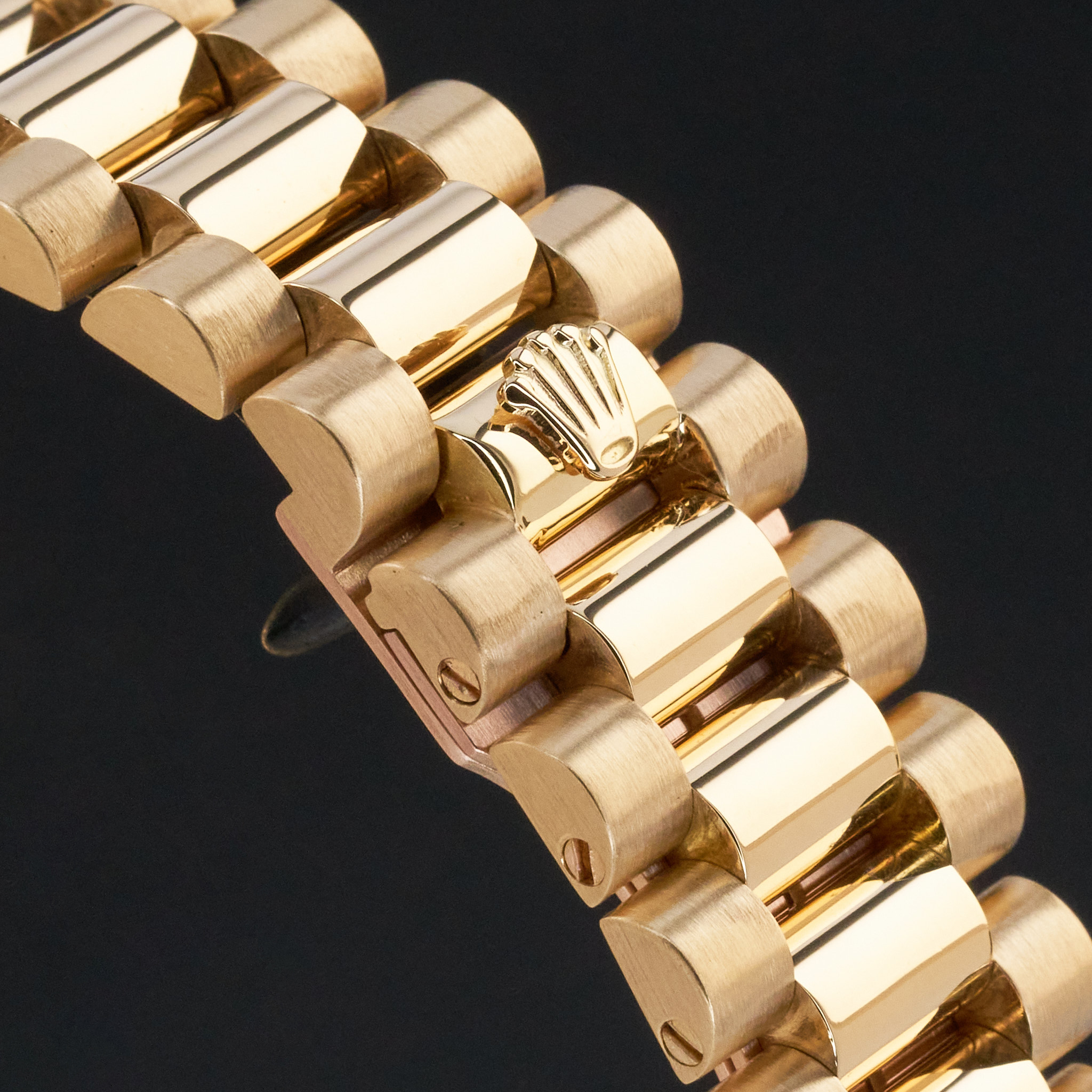 Rolex Day Date President, 18238, 36mm, 1991, Yellow gold, Brown Vignette Small Diamond dial, Fullset, 1y warrant