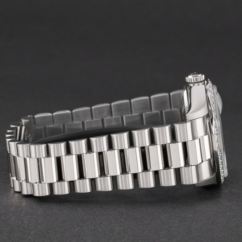 Rolex Day Date President, 18346, 36mm, 1993, Platinum, Silver Myriad Diamond Roman dial, Fullset, 1y warranty