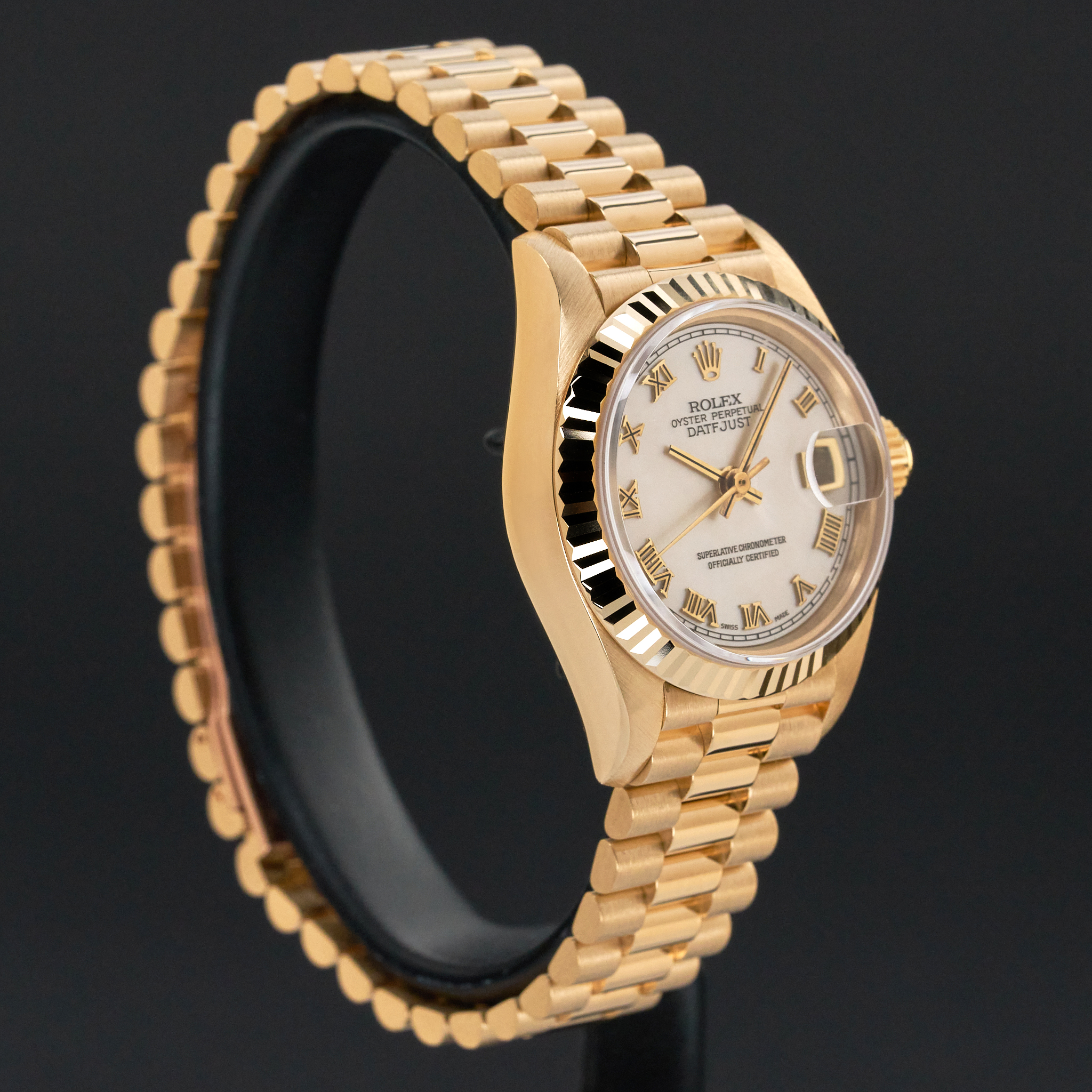 Rolex Lady Datejust, 69178, 26mm, 1993, Yellow gold, Silver MOP Roman dial, Fullset, 1y warranty