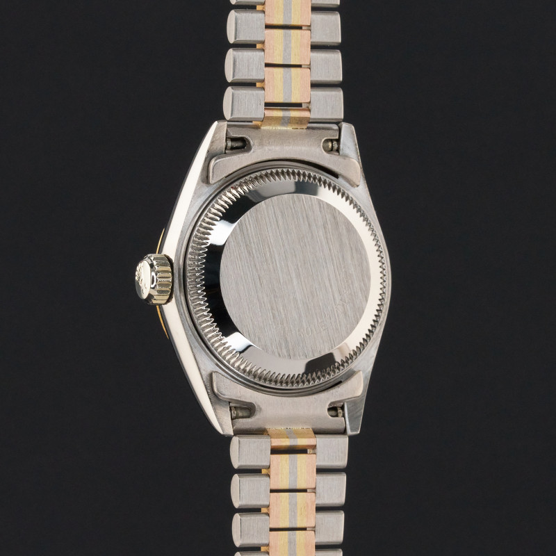 Rolex Lady Datejust, Rare TRIDOR, 69179, 26mm, 1986, Silver Small Diamond dial, Fullset, 1y warranty