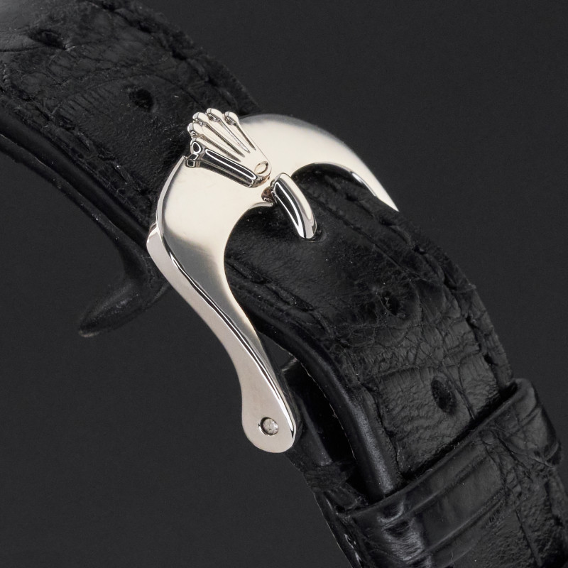Rolex Cellini Date, 50519, 39mm, 2016, White Gold, Black Guilloche dial, Fullset, 1y warranty
