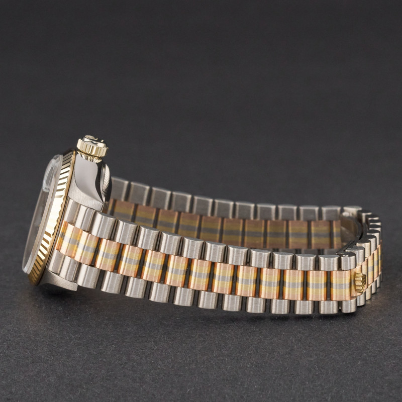 Rolex Lady Datejust, Rare TRIDOR, 69179, 26mm, 1989, Grey Jubilee Small Diamond dial, Fullset, 1y warranty