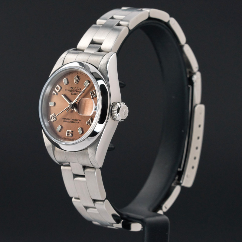 Rolex Oyster Perpetual Lady Date, 79160, 26mm, 2000, Steel, Pink Arabic dial, Fullset, 1y warranty