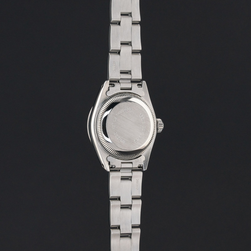 Rolex Oyster Perpetual Lady Date, 69240, 26mm, 1991, Steel, Salmon Roman dial, Fullset, 1y warranty