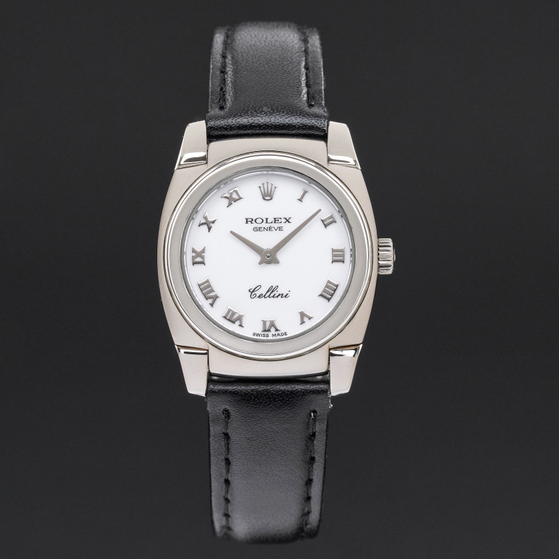 Rolex Cellini Cestello, 5310, 26mm, 2001, White gold, White Roman dial, Fullset, 1y warranty