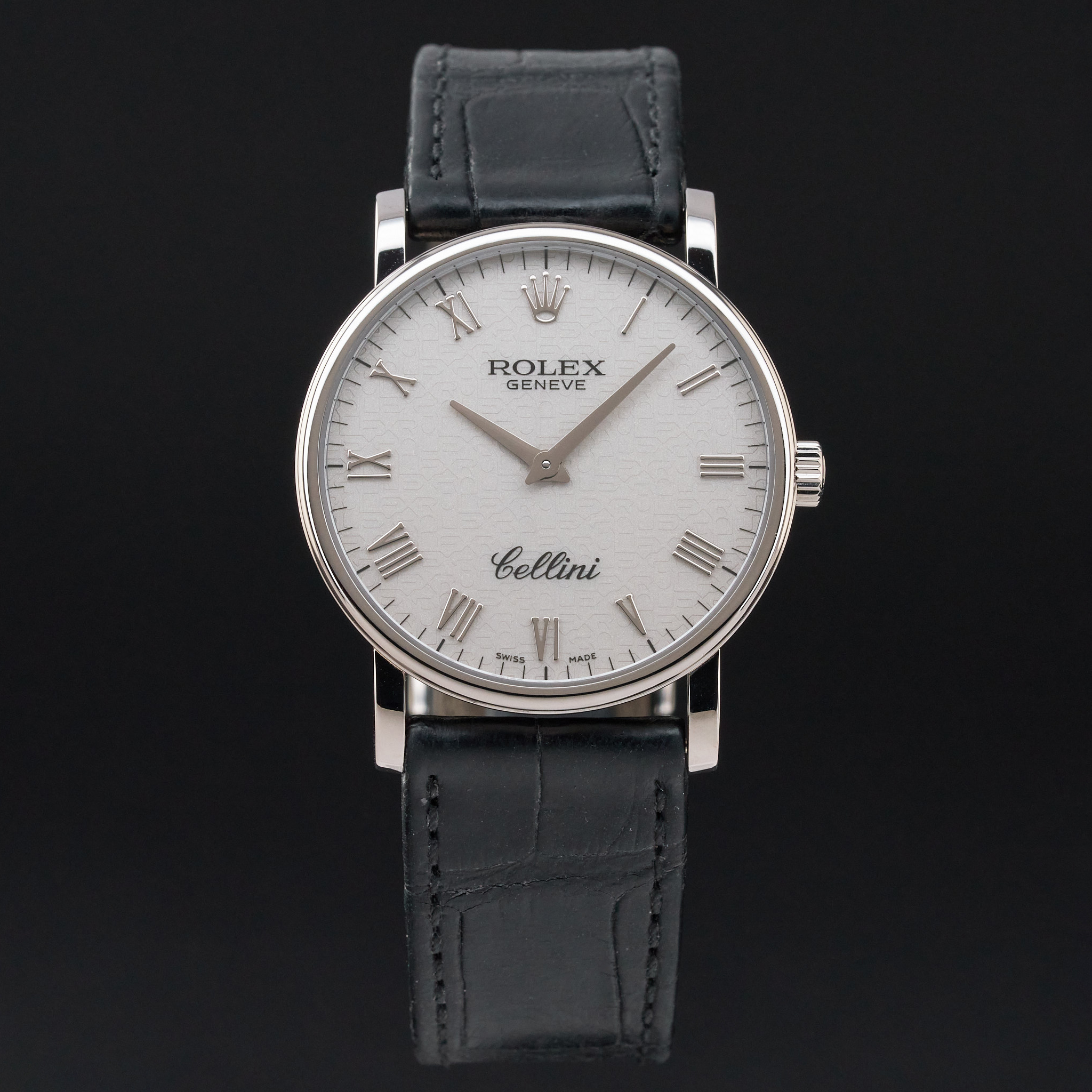 Rolex Cellini, 5115, 32mm, White gold, Silver Jubilee Roman dial, Fullset, 1 y warranty