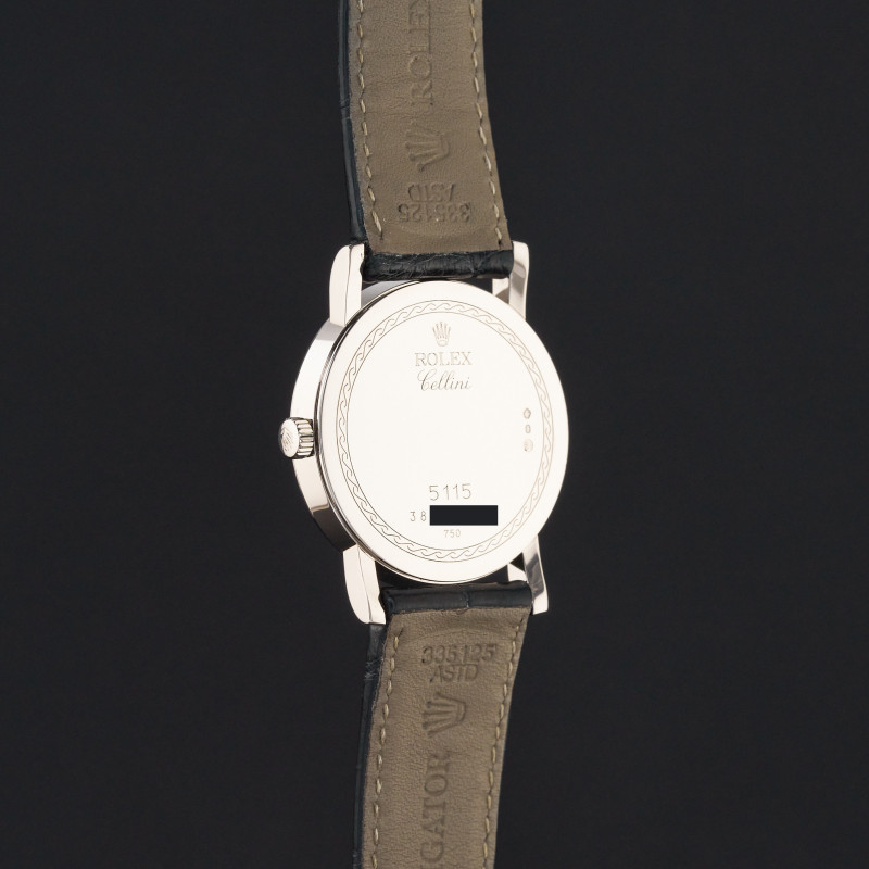 Rolex Cellini, 5115, 32mm, White gold, Silver Jubilee Roman dial, Fullset, 1 y warranty