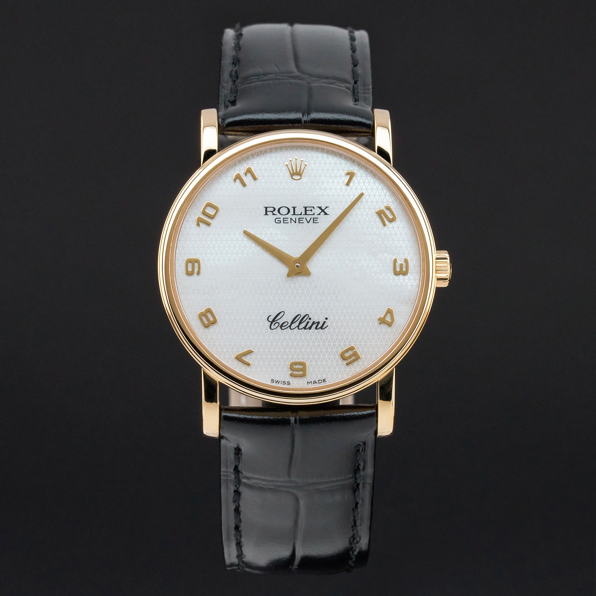 Rolex Cellini 5115/8, 32mm, 2006, Yellow gold, Ivory MOP Arabic dial, Fullset, 1y warranty