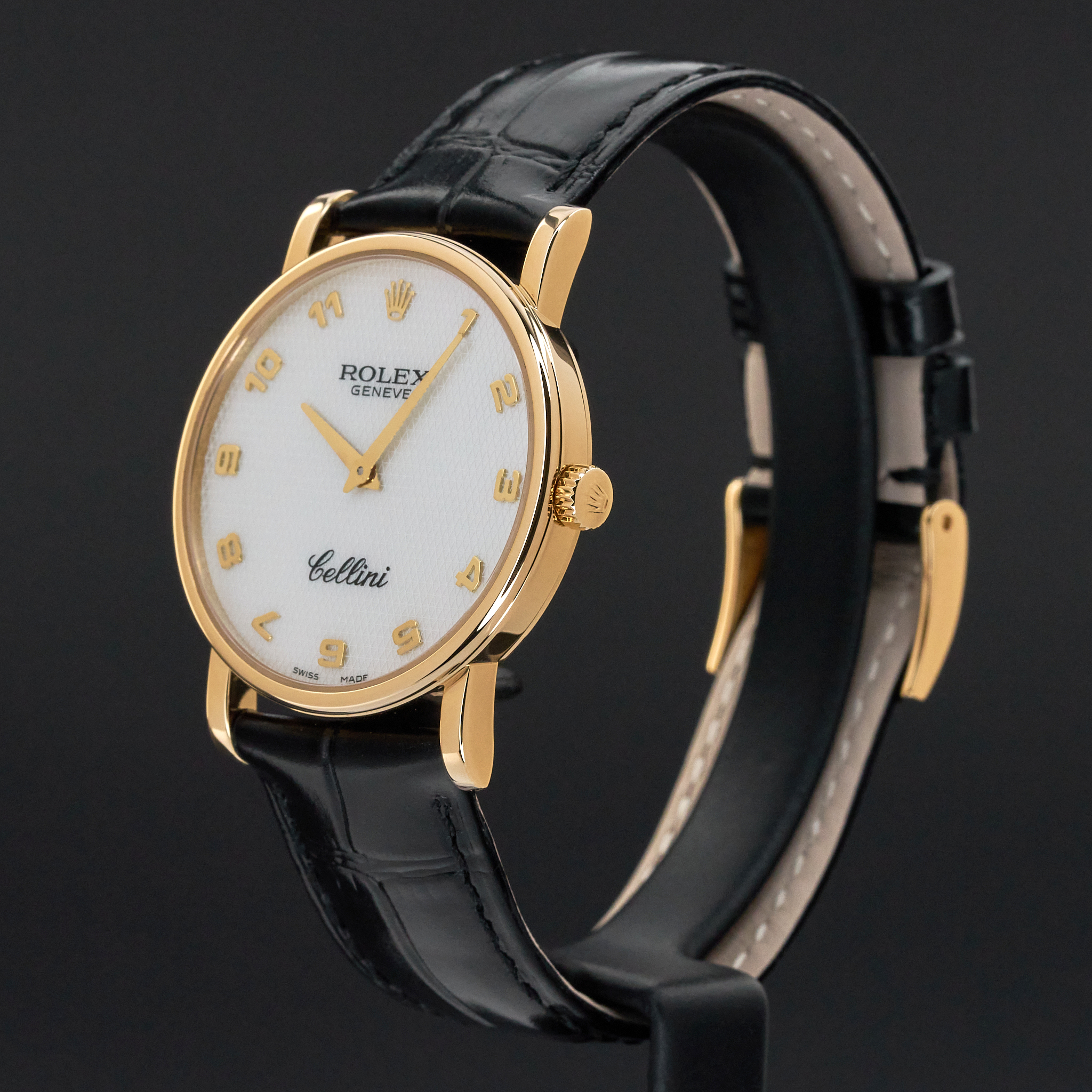 Rolex Cellini 5115/8, 32mm, 2006, Yellow gold, Ivory MOP Arabic dial, Fullset, 1y warranty