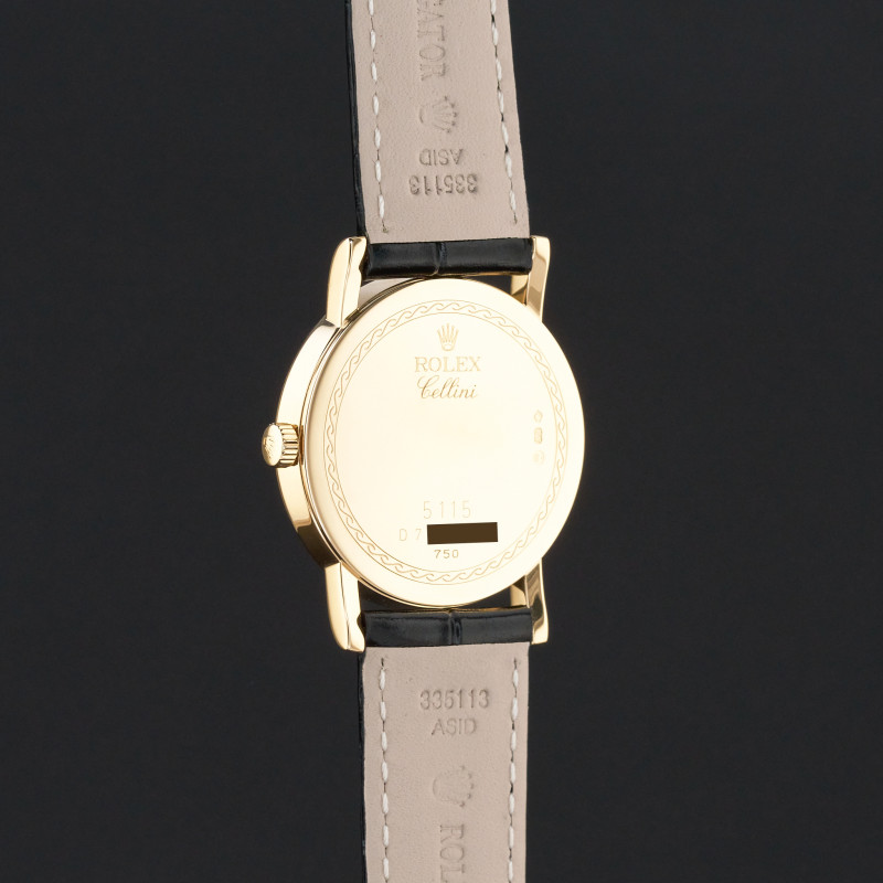 Rolex Cellini 5115/8, 32mm, 2006, Yellow gold, Ivory MOP Arabic dial, Fullset, 1y warranty