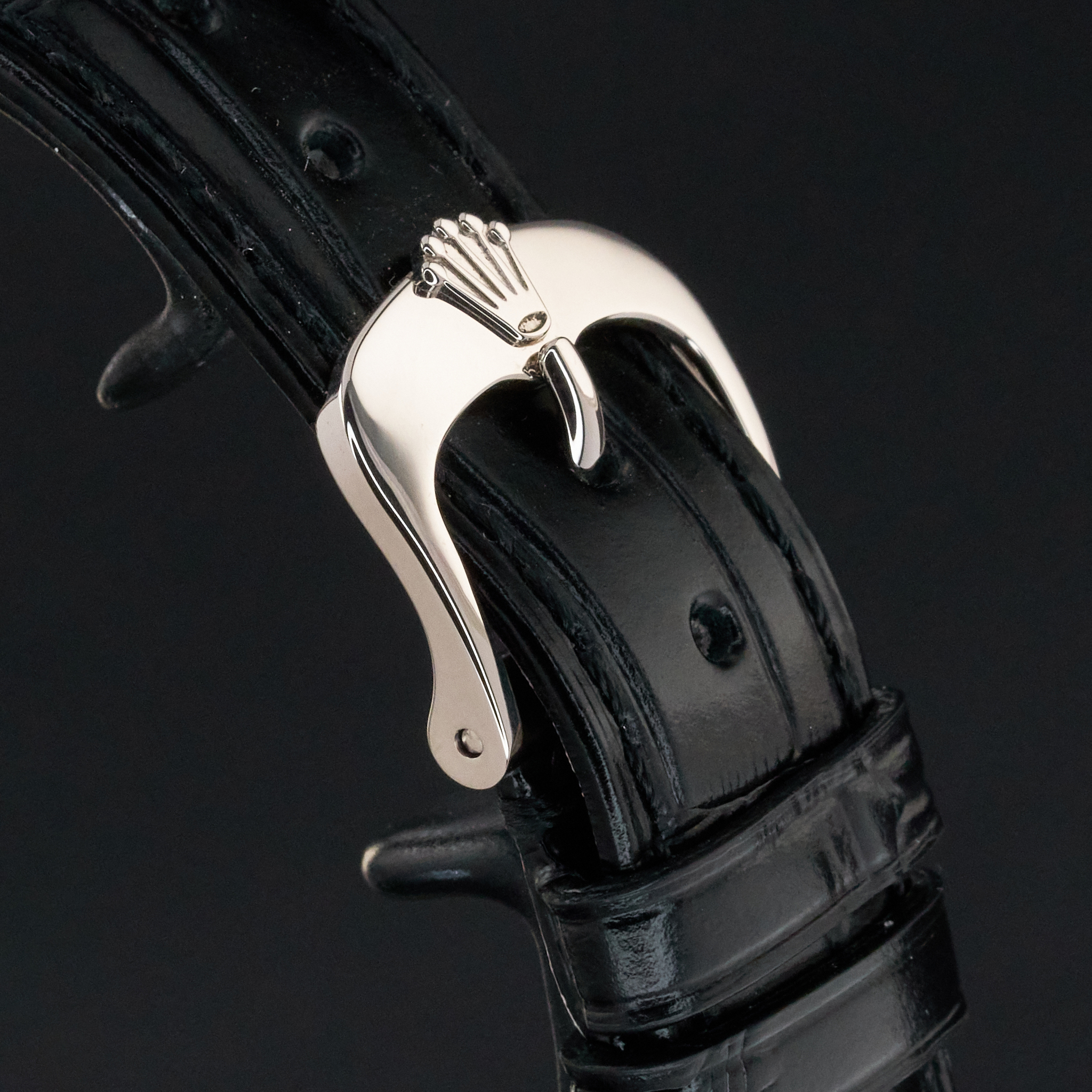 Rolex Cellini Dual Time, 50529, 39mm, 2020, White gold, Black Guilloche dial, Fullset, 1y warranty