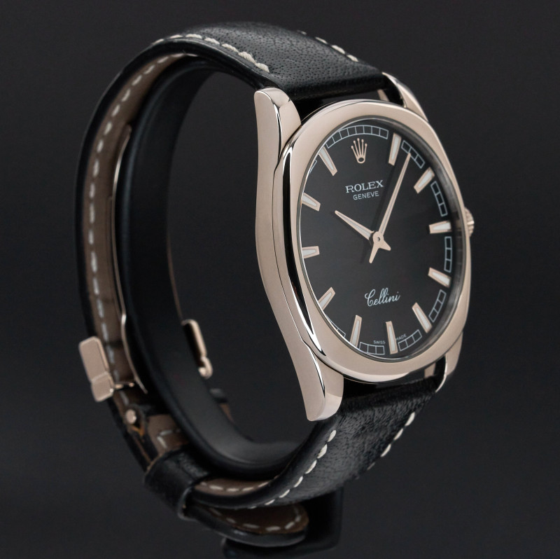 Rolex Cellini Danaos, 4243/9, 38mm, 2006, White gold, Black dial, Fullset, 1y warranty