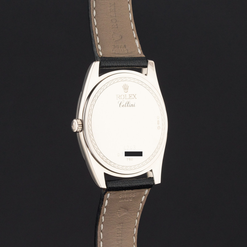 Rolex Cellini Danaos, 4243/9, 38mm, 2006, White gold, Black dial, Fullset, 1y warranty