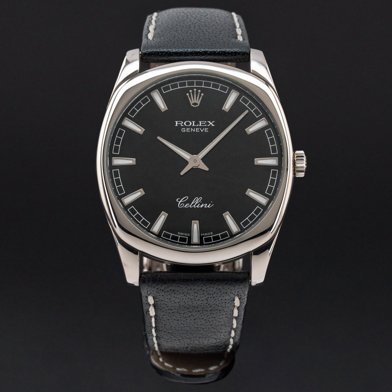 Rolex Cellini Danaos, 4243/9, 38mm, 2006, White gold, Black dial, Fullset, 1y warranty