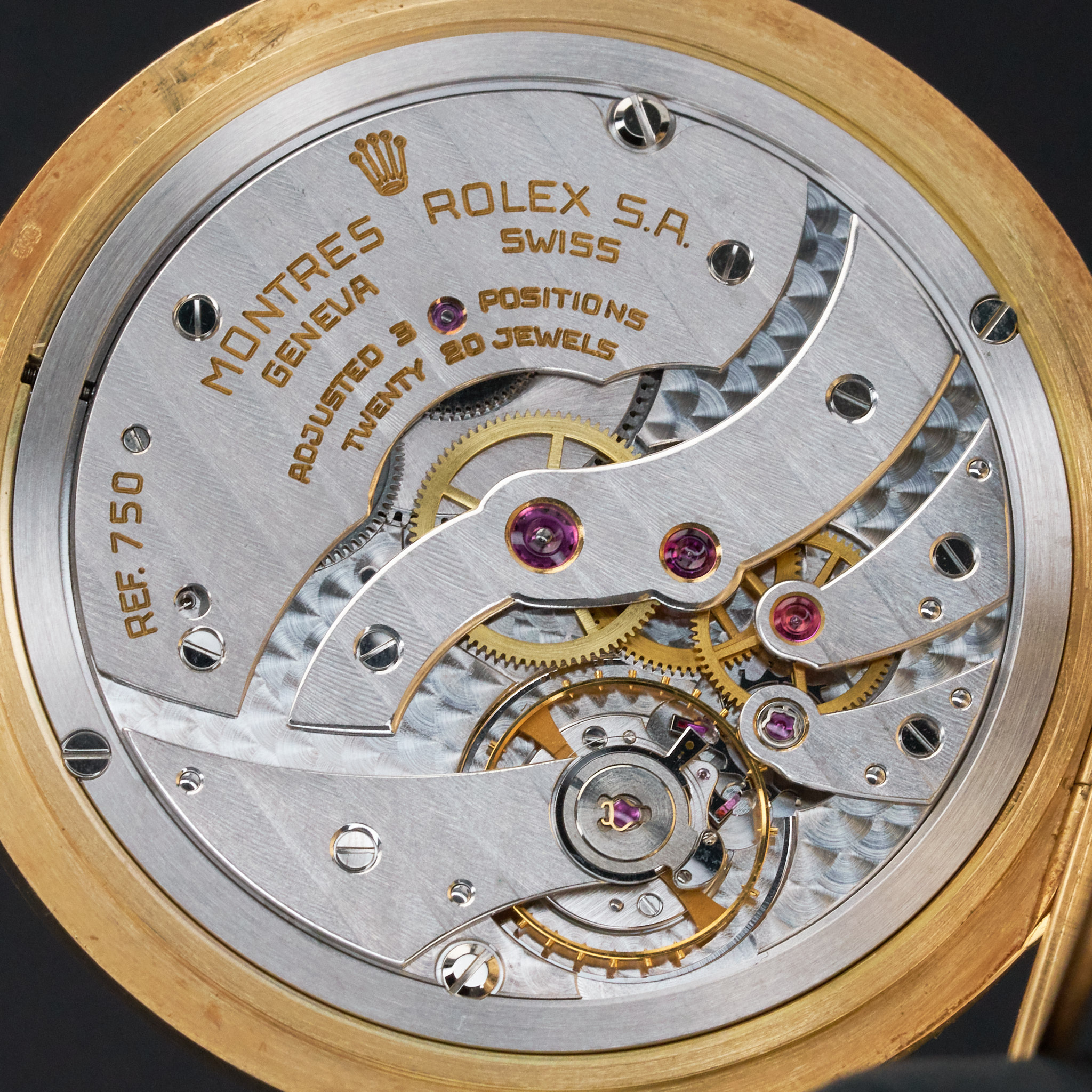 Rolex Cellini Pocket Watch, 3761, 48mm, 1995, Yellow gold, Silver Arabic dial, Fullset, 1y warranty