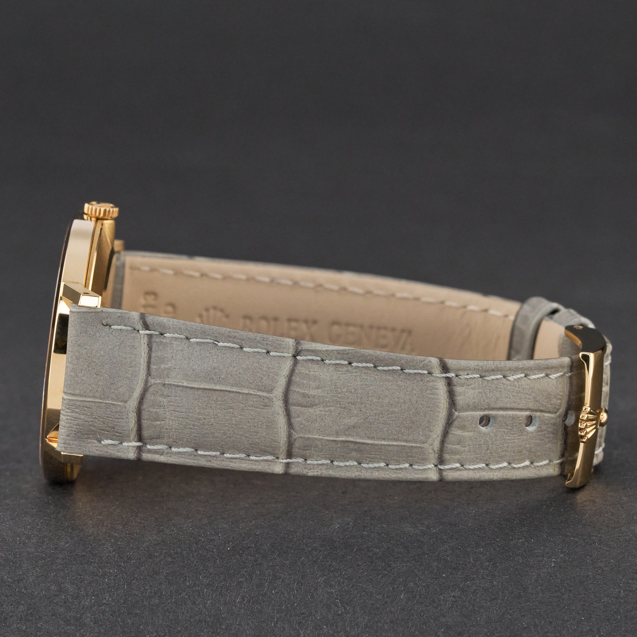Rolex Cellini, 4112/8, 32mm, 1990, Yellow gold, White Roman dial, Fullset, 1y warranty