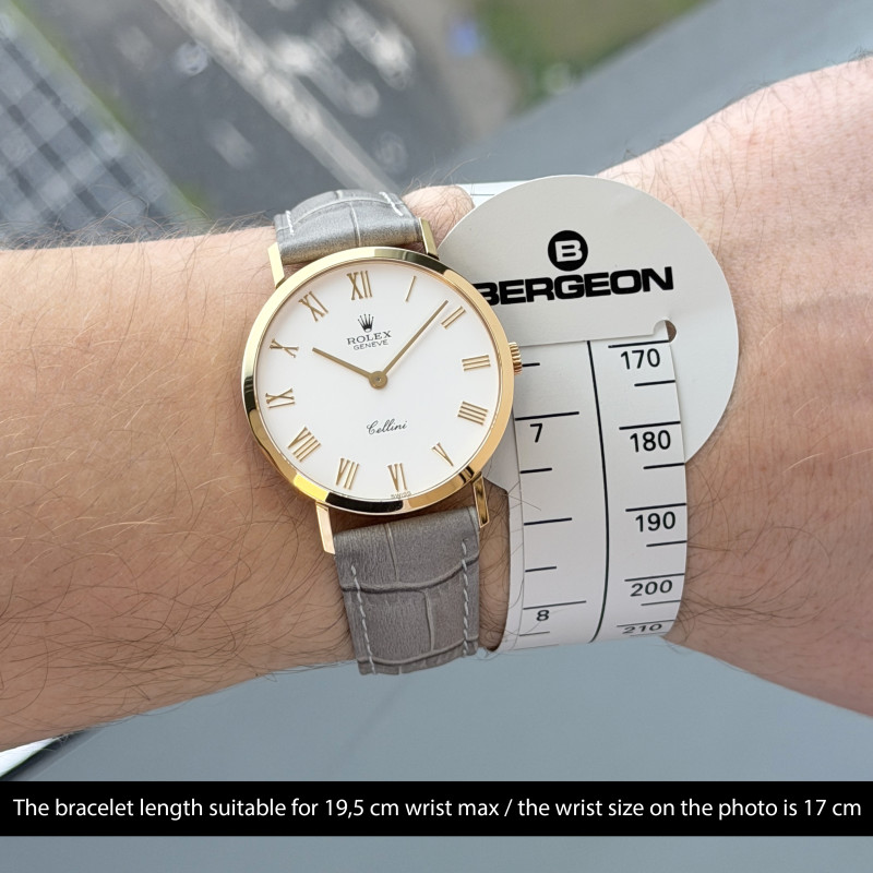 Rolex Cellini, 4112/8, 32mm, 1990, Yellow gold, White Roman dial, Fullset, 1y warranty