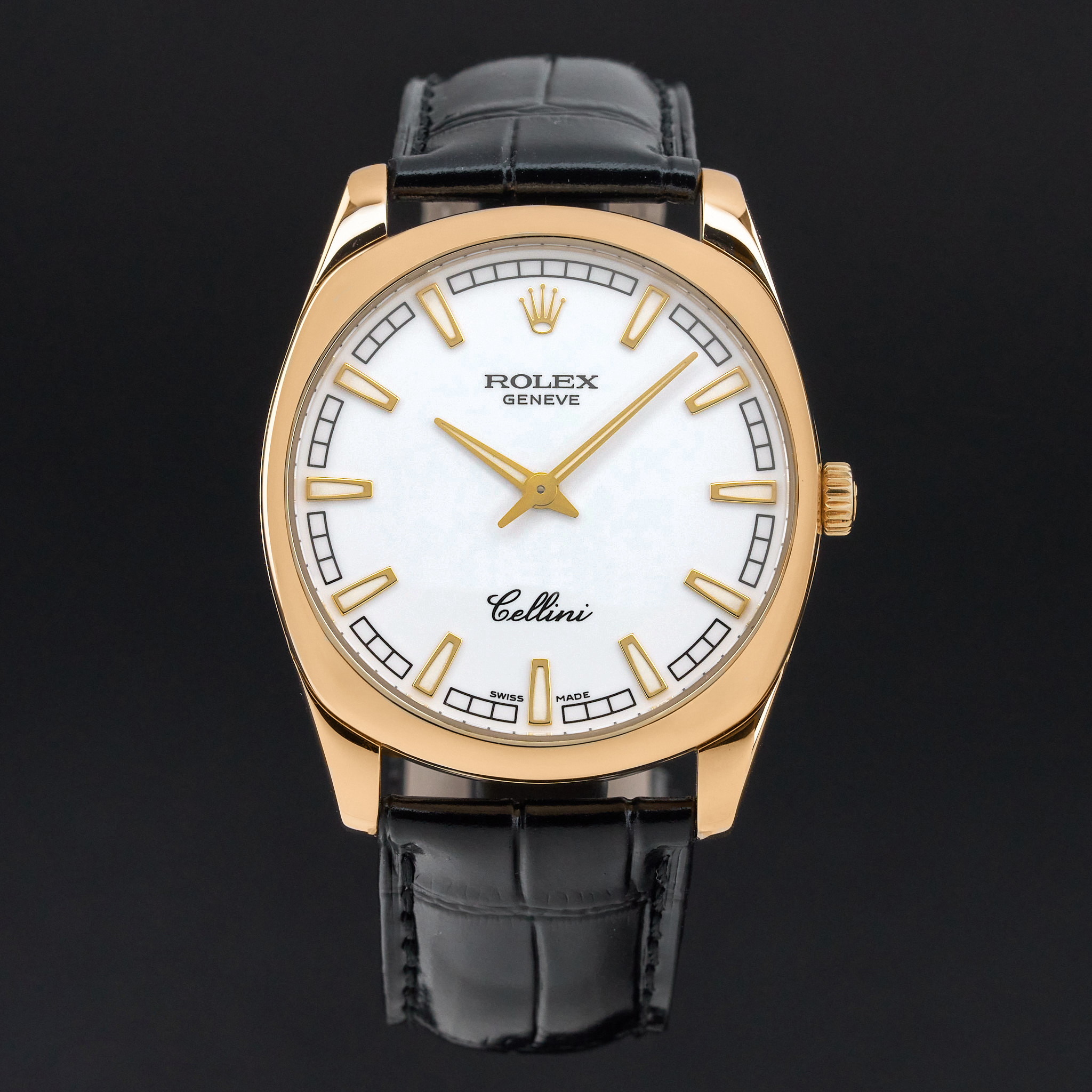 Rolex Cellini Danaos, 4243/8, 38mm, 2006, Yellow gold, White dial, Fullset, 1y warranty