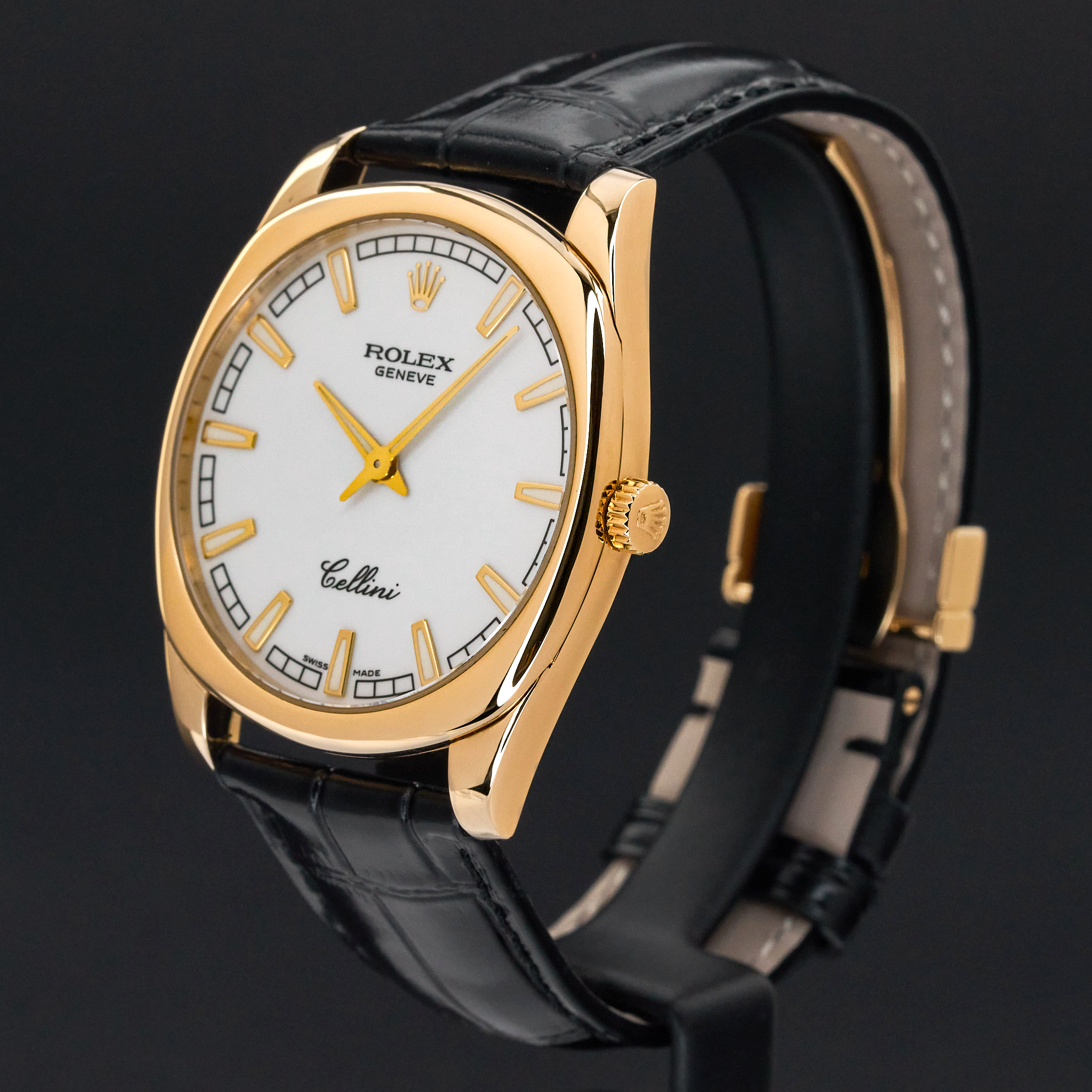 Rolex Cellini Danaos, 4243/8, 38mm, 2006, Yellow gold, White dial, Fullset, 1y warranty