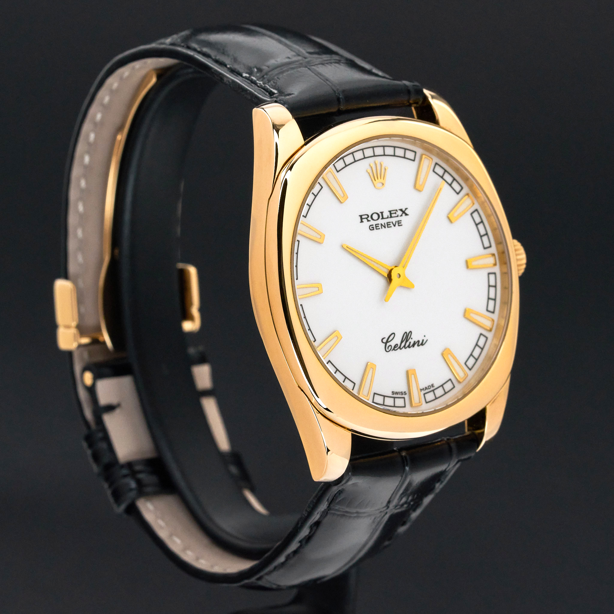 Rolex Cellini Danaos, 4243/8, 38mm, 2006, Yellow gold, White dial, Fullset, 1y warranty