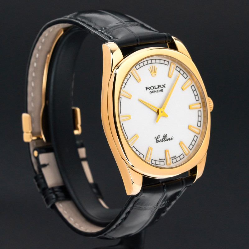 Rolex Cellini Danaos, 4243/8, 38mm, 2006, Yellow gold, White dial, Fullset, 1y warranty