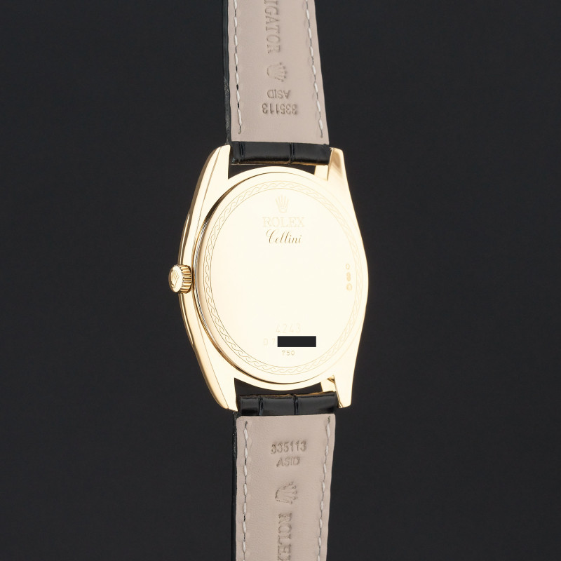 Rolex Cellini Danaos, 4243/8, 38mm, 2006, Yellow gold, White dial, Fullset, 1y warranty