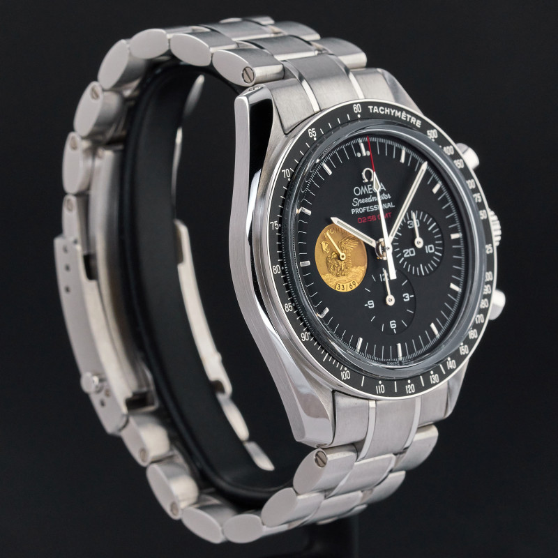 Omega Speedmaster Professional Moonwatch, 42mm, 2009, ref. 311.90.42.30.01.001, Platinum, Apollo 11 40th Anniversary, Black dial, Fullset, 1y warranty