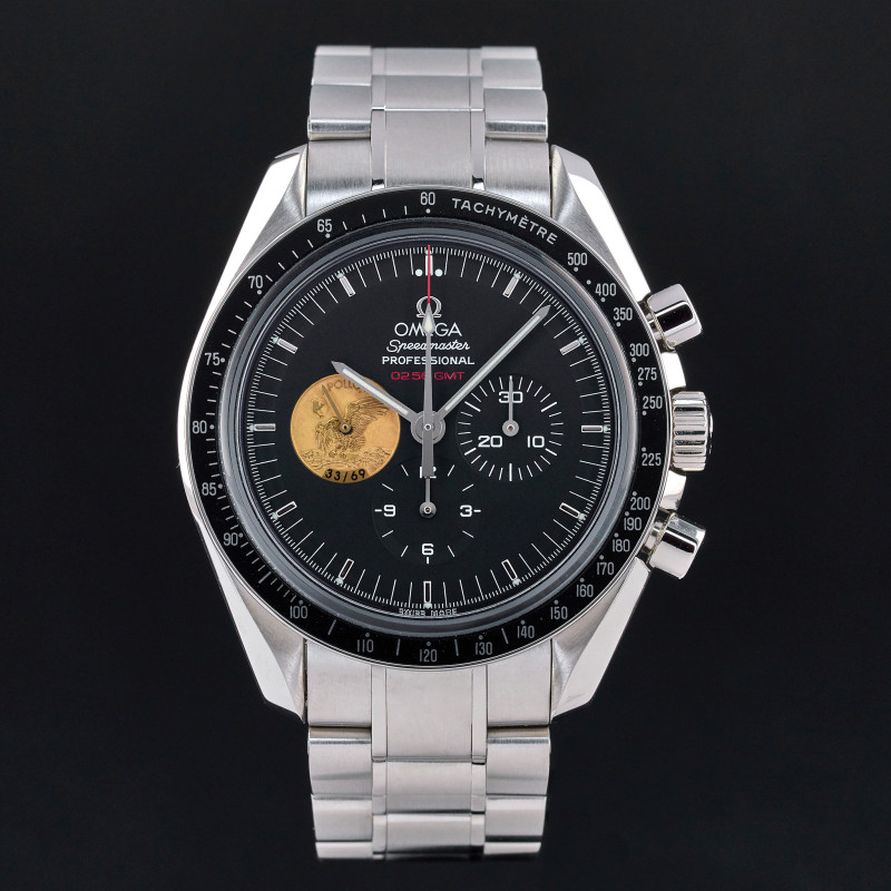 Omega Speedmaster Professional Moonwatch, 42mm, 2009, ref. 311.90.42.30.01.001, Platinum, Apollo 11 40th Anniversary, Black dial, Fullset, 1y warranty