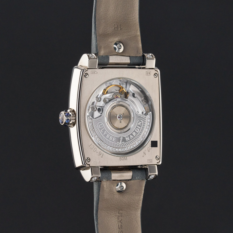 Ulysse Nardin Caprice, 130-91, 34mm, White gold, Grey Arabic dial, Docs, 1y warranty