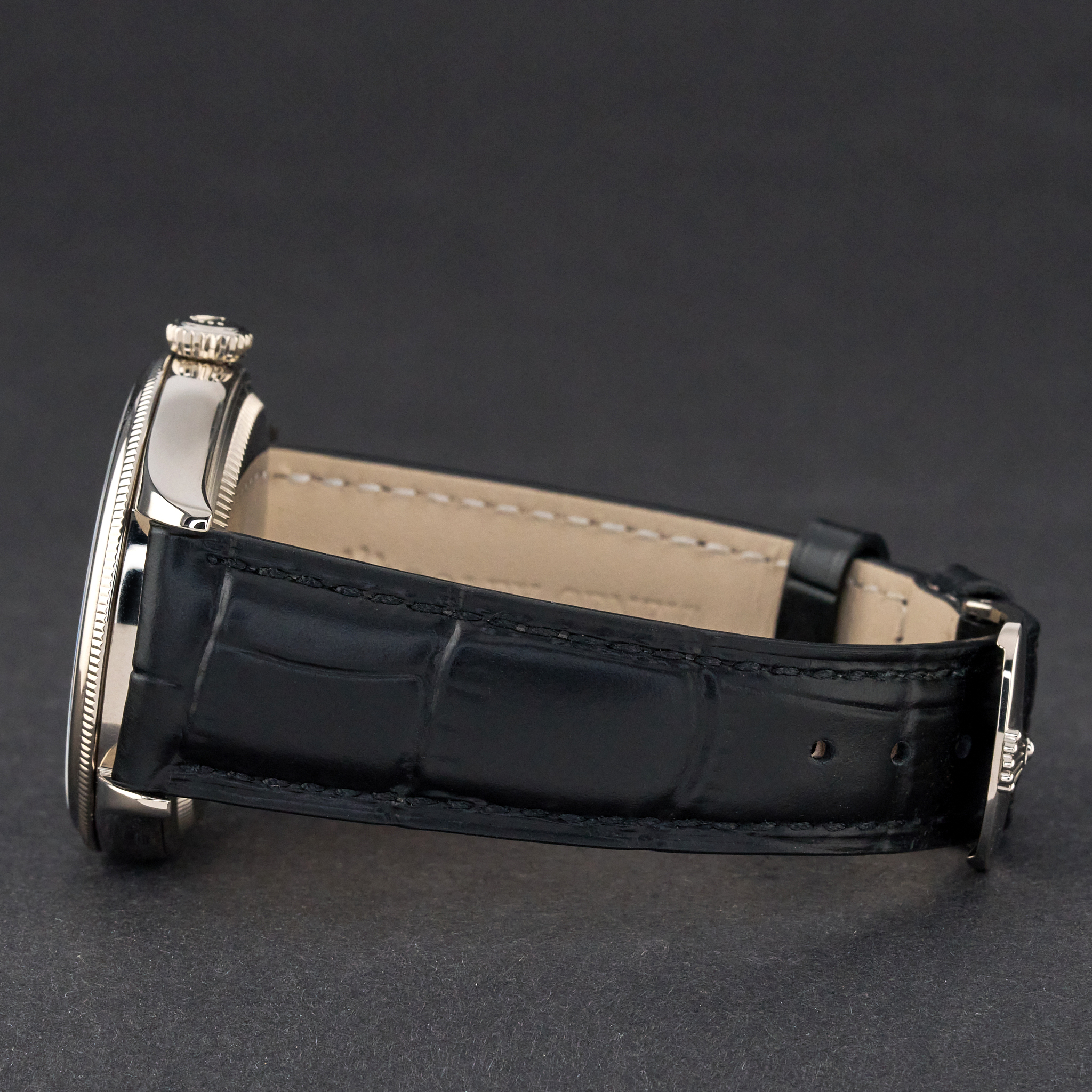 Rolex Cellini Time, 50509, 39mm, 2016, White gold, Blue Roman dial, Fullset, 1y warranty
