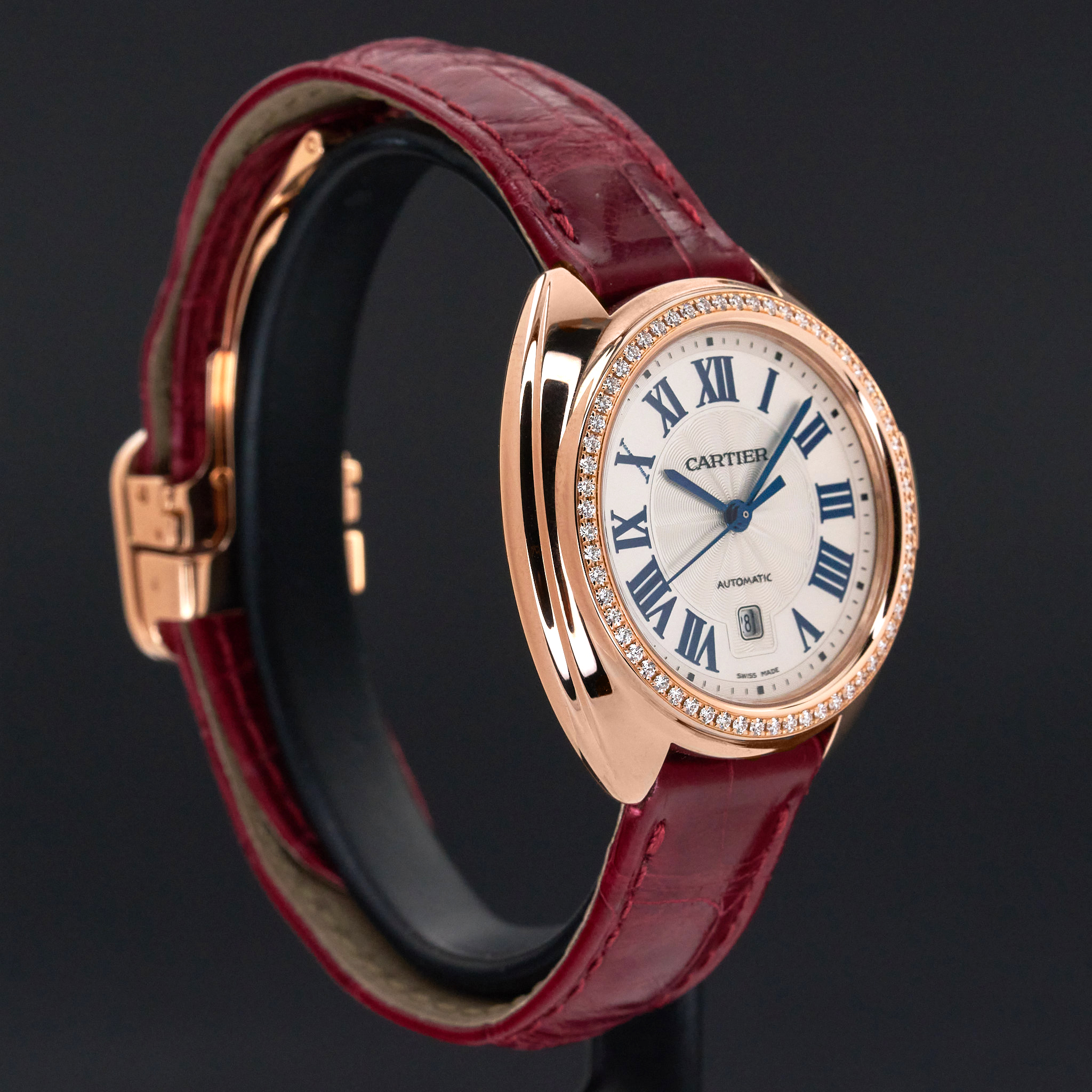 Cartier Clé de Cartier, WJCL0016, 31mm, 2015, Rose gold, Silver Roman dial, Fullset, 1y warranty