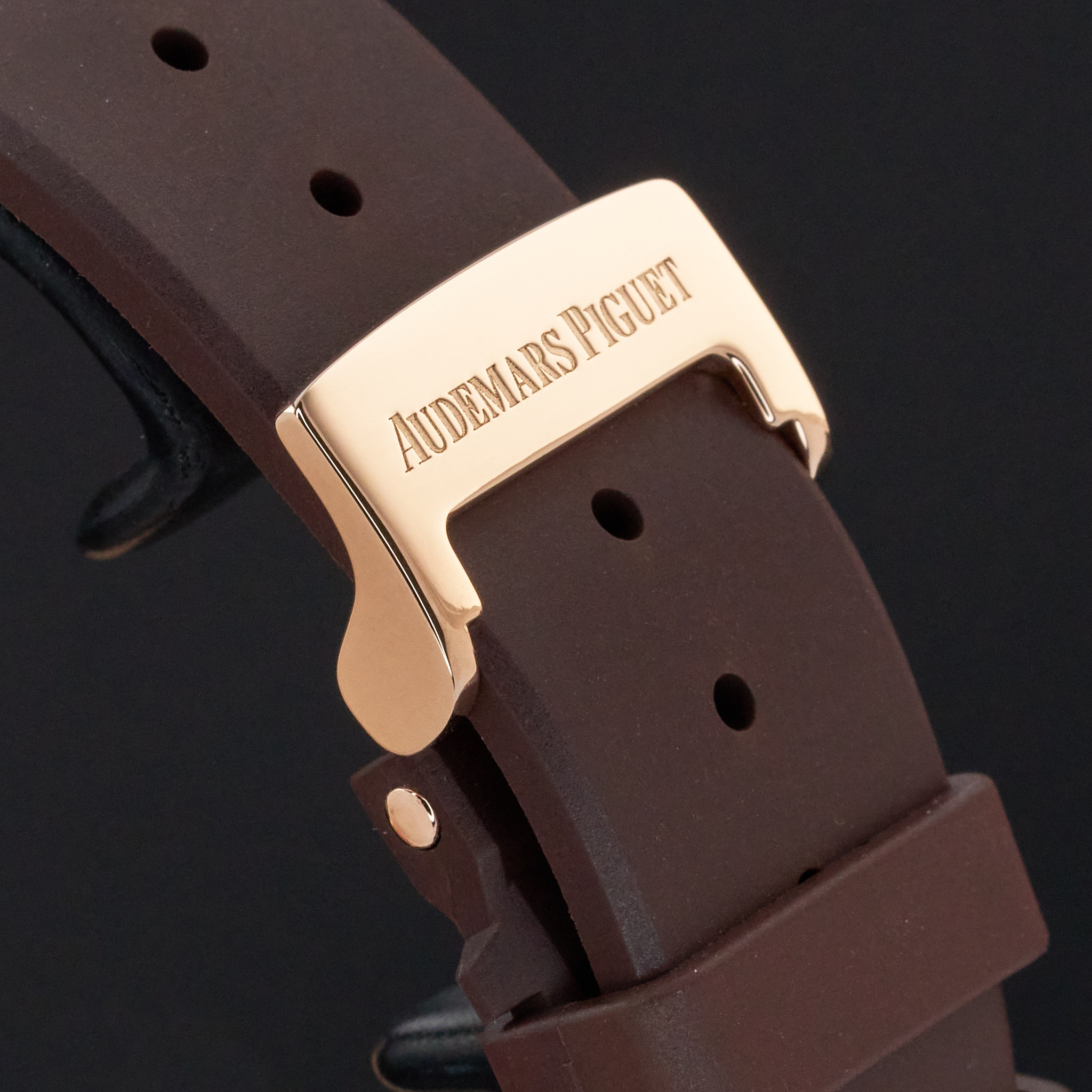 Audemars Piguet Royal Oak Lady, 67601OR.ZZ.D080CA.01, 33mm, 2009, Rose gold, Brown Méga Tapisserie dial, Fullset, 1y warranty